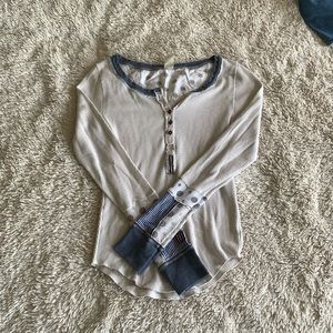 We The Free thermal top with fun sleeves!